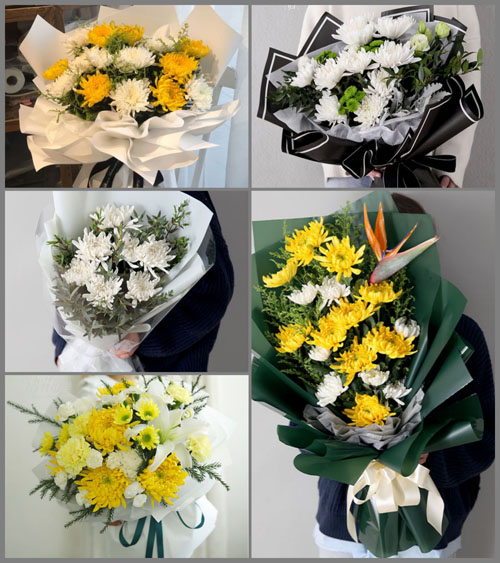 湖北孝感市安陆市府城街道安棉社区白事花束代送